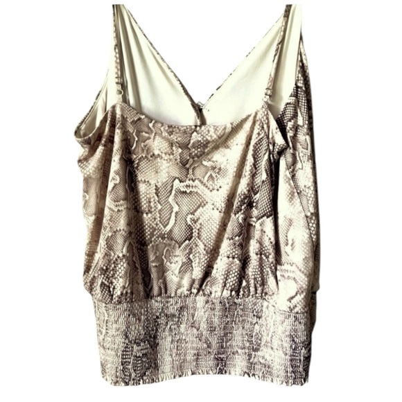 WHBM Python Snakeskin Print Tank, L - Picture 3 of 6